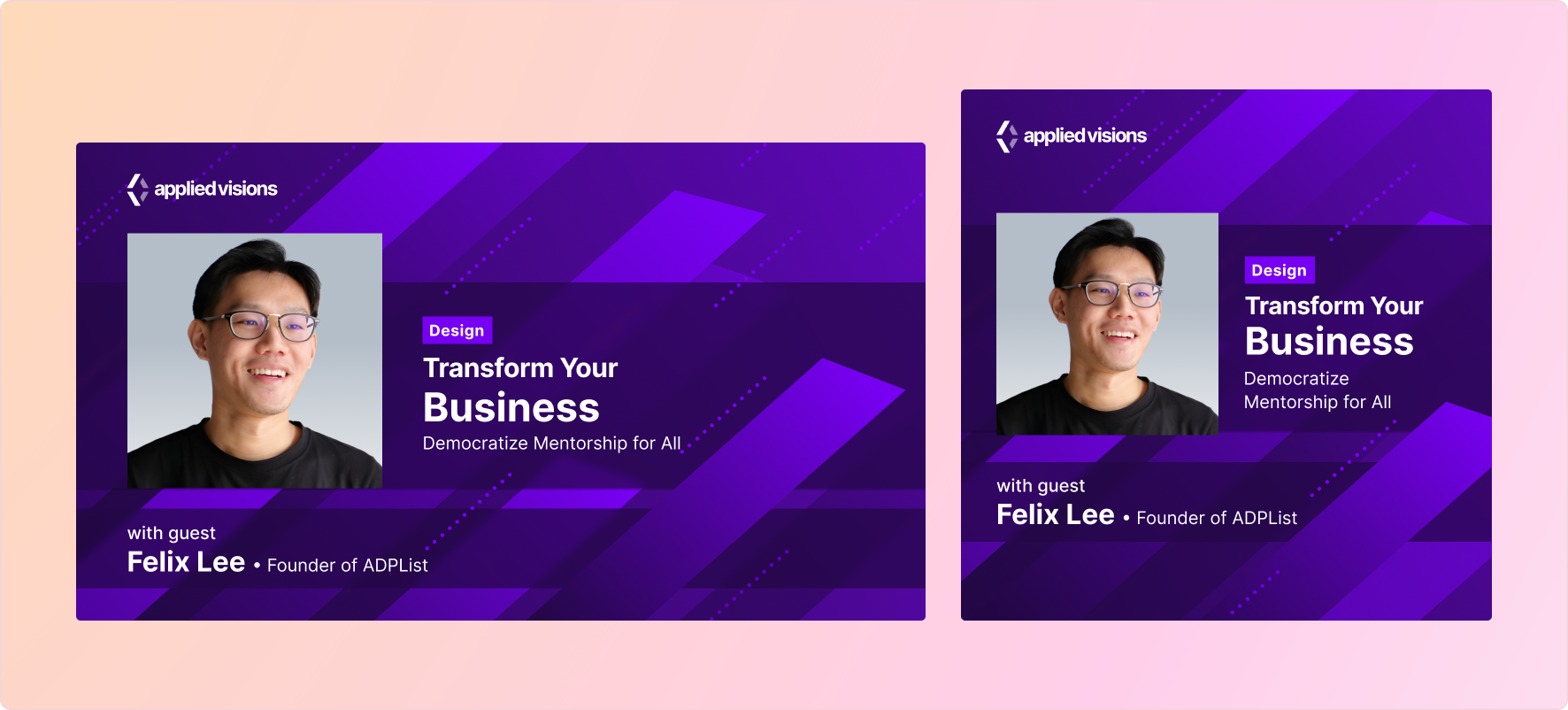 Video Thumbnail Designs for Interview Series