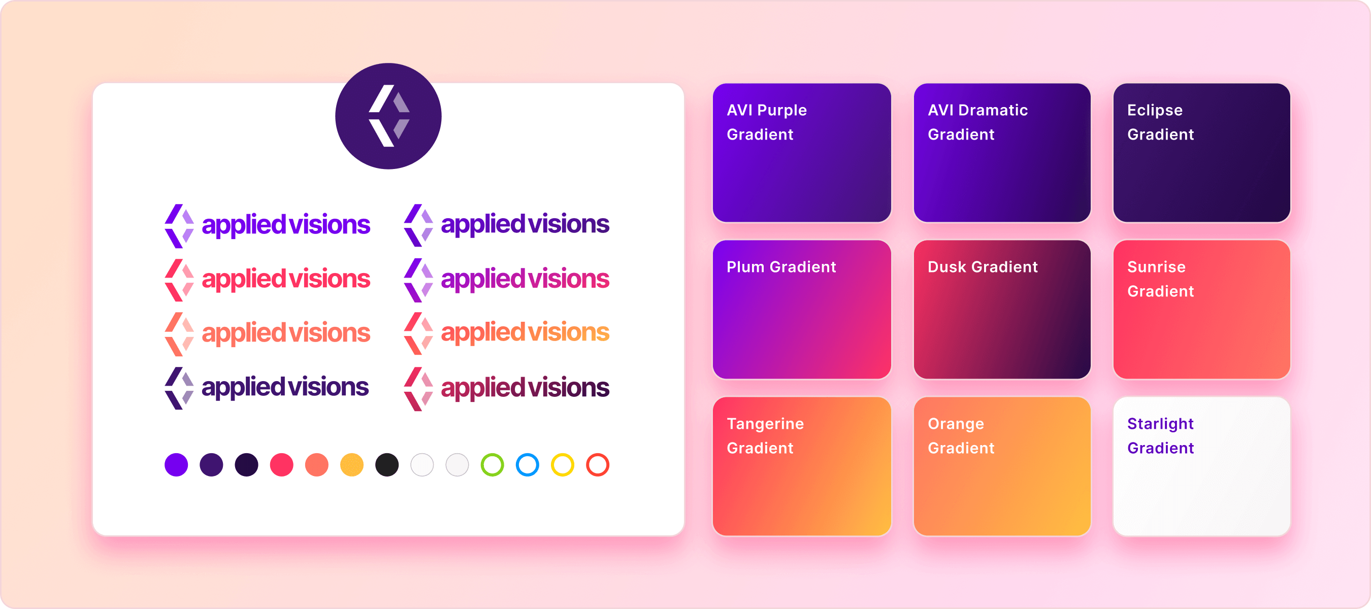 Applied Visions color palette and hex codes